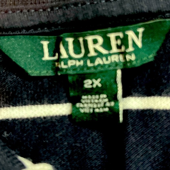 Ralph Lauren-blue and white with gold buttons polo shirt-size 2X large - Picture 5 of 5